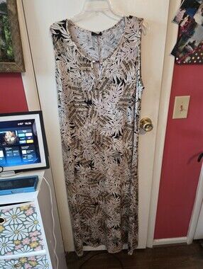 Espresso Plus Size Tropical Print Maxi Dress Size 2X